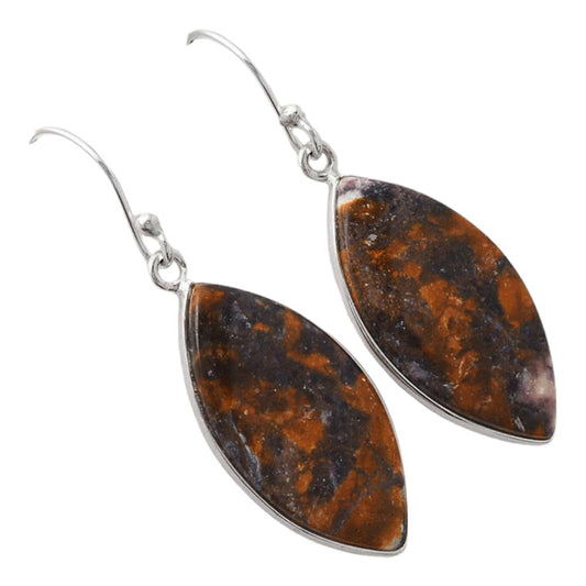 Natural Indian Blanket Jasper Earrings E-1001 SDE86777
