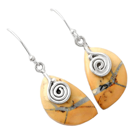 Natural Maligano Jasper - Indonesia Earrings E-1137 SDE86798