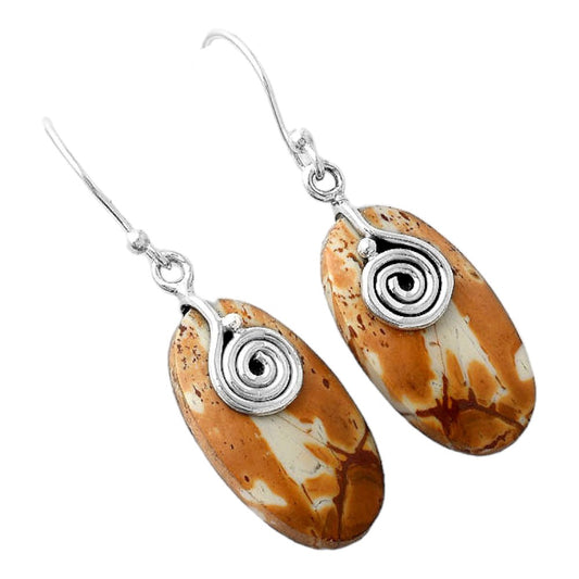 Natural Maligano Jasper - Indonesia Earrings E-1137 SDE86801