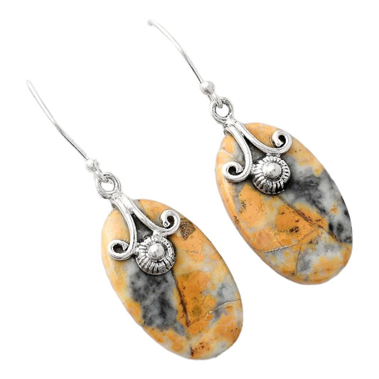 Natural Maligano Jasper - Indonesia Earrings E-1137 SDE86817