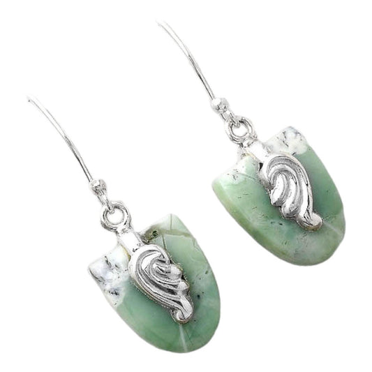 Dendritic Chrysoprase - Africa Earrings E-1137 SDE86847