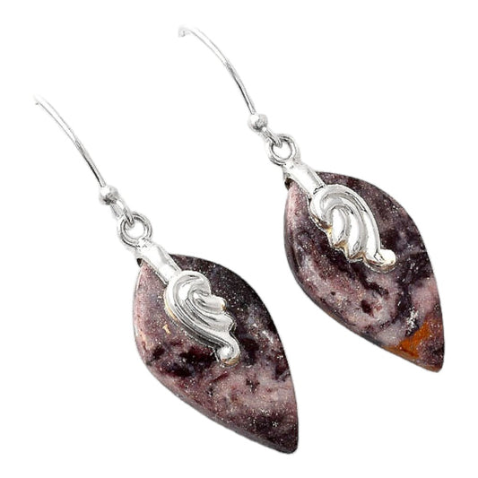 Natural Indian Blanket Jasper Earrings E-1137 SDE86859