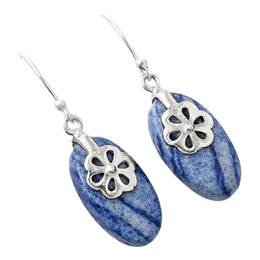 Natural Dumortierite Quartz Earrings E-1137 SDE86876