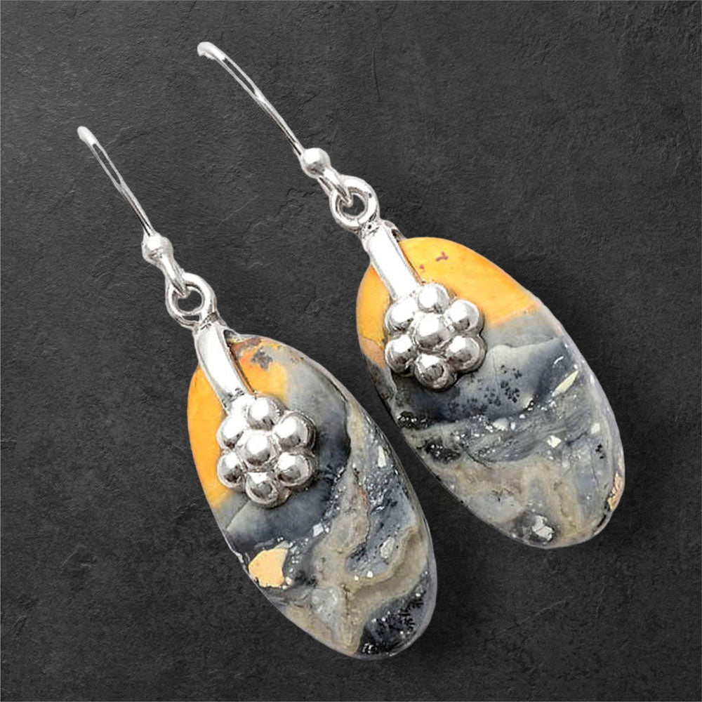 Natural Maligano Jasper - Indonesia Earrings E-1137 SDE86929