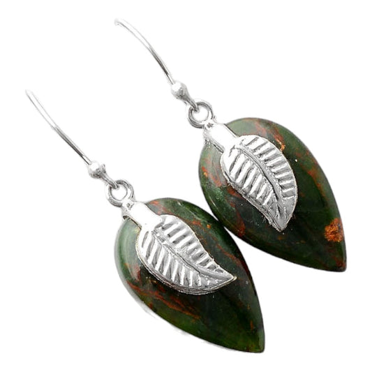 Turkish Rainforest Chrysocolla Earrings E-1137 SDE86945