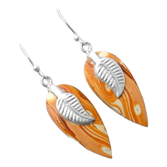 Natural Snake Skin Jasper Earrings E-1137 SDE86948