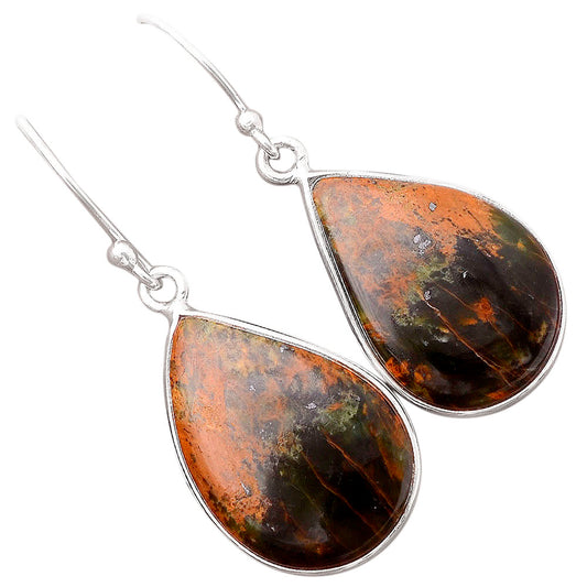 Turkish Rainforest Chrysocolla Earrings E-1001 SDE86997