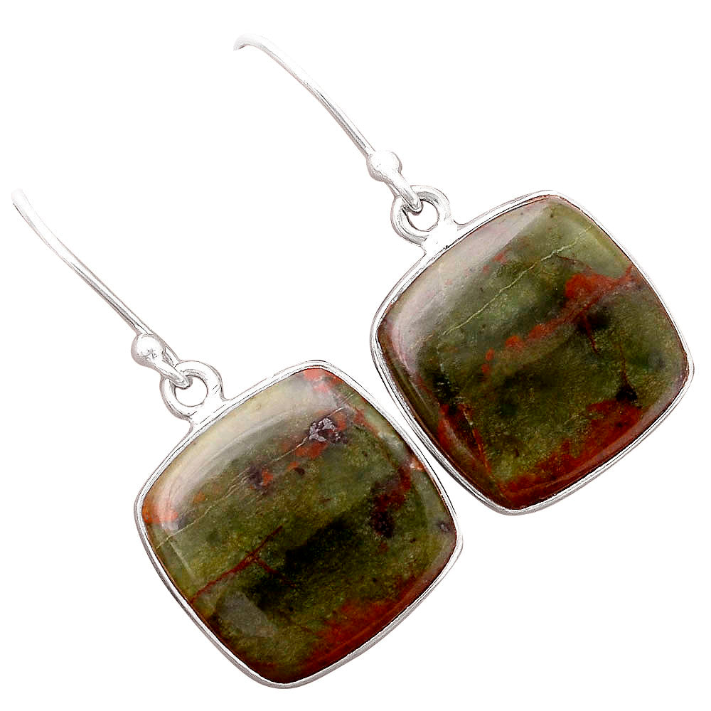 Turkish Rainforest Chrysocolla Earrings E-1001 SDE86998