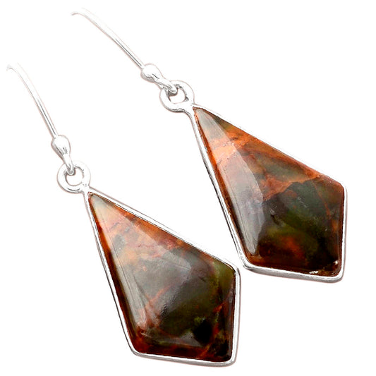 Turkish Rainforest Chrysocolla Earrings E-1001 SDE87002