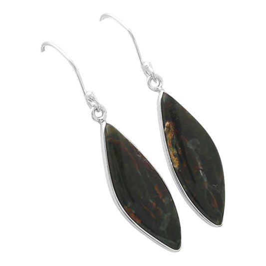 Turkish Rainforest Chrysocolla Earrings E-1001 SDE87009