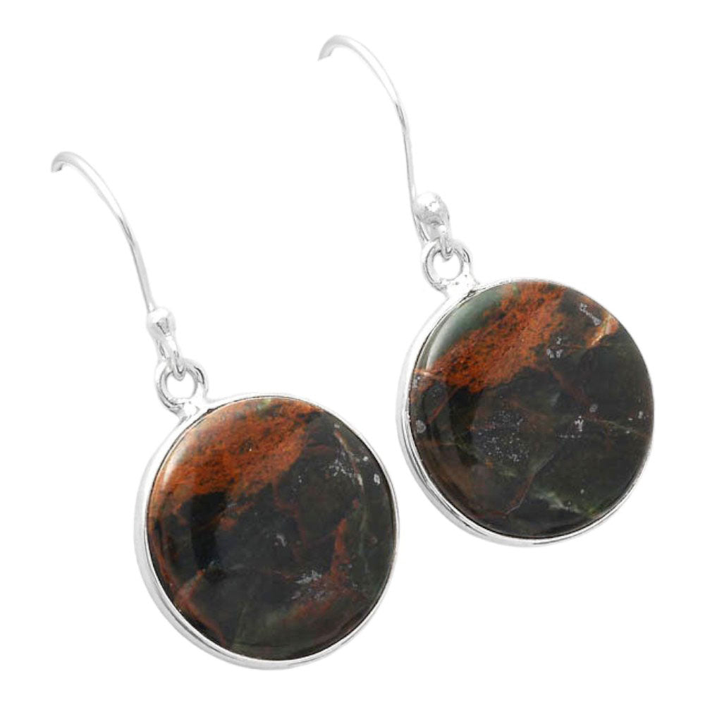 Turkish Rainforest Chrysocolla Earrings E-1001 SDE87013