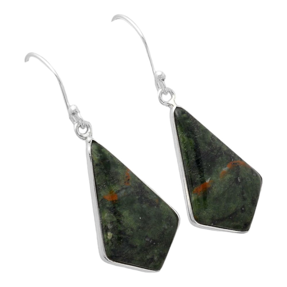Turkish Rainforest Chrysocolla Earrings E-1001 SDE87017