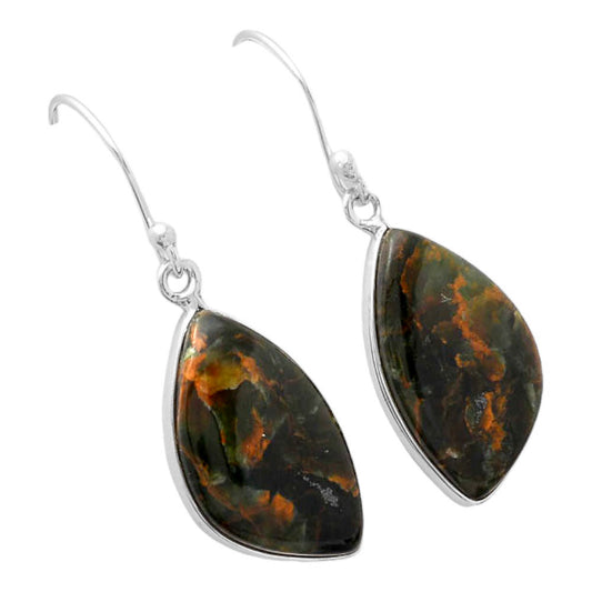 Turkish Rainforest Chrysocolla Earrings E-1001 SDE87019