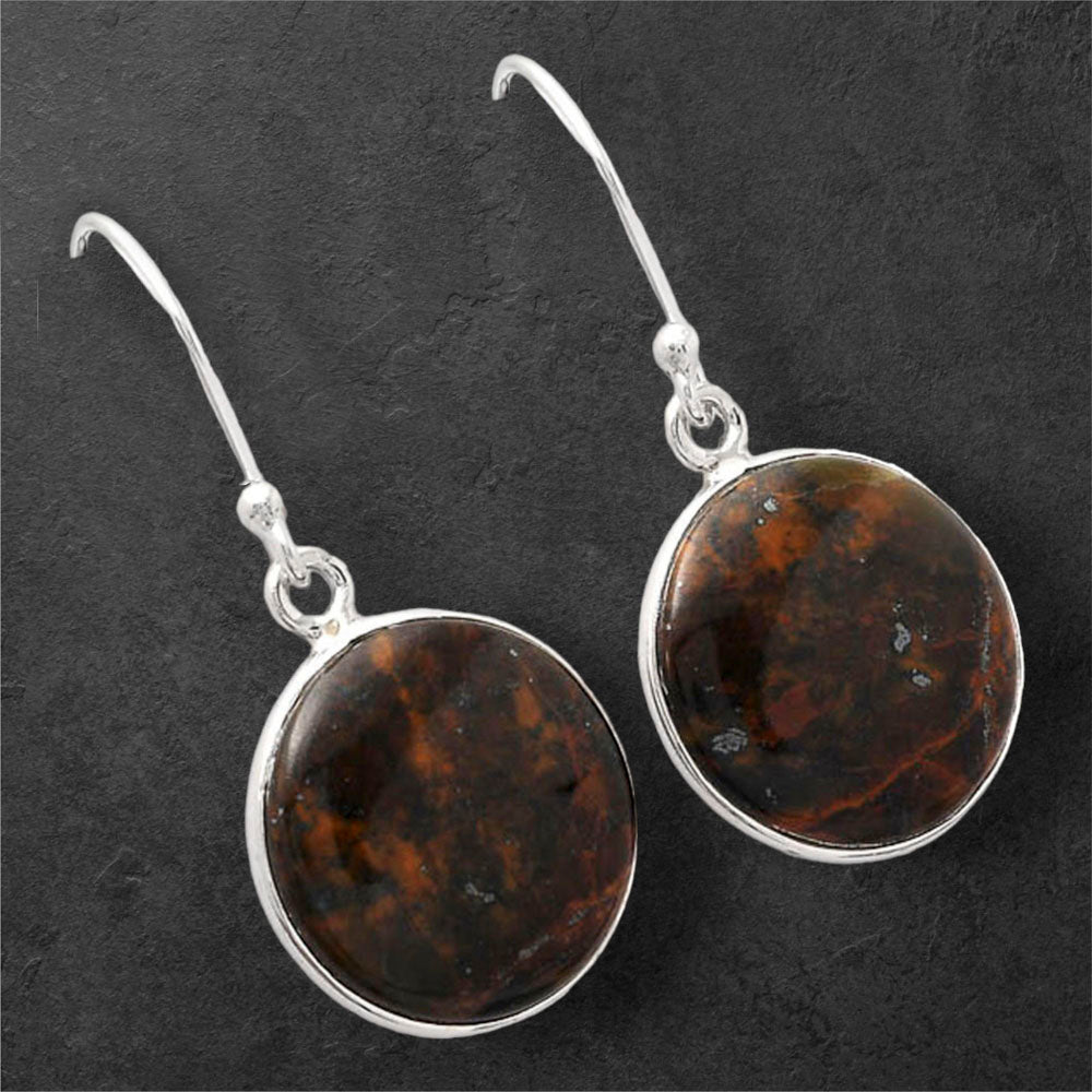 Turkish Rainforest Chrysocolla Earrings E-1001 SDE87024