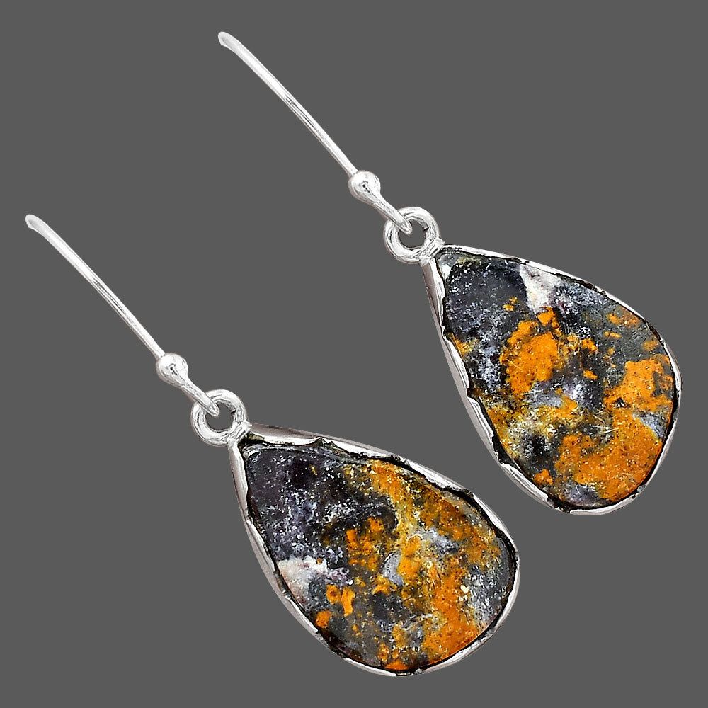 Natural Indian Blanket Jasper Earrings E-1113 SDE87437