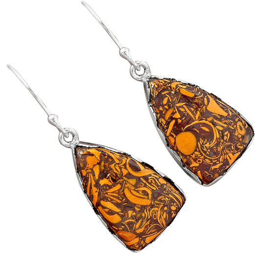 Coquina Fossil Jasper - India Earrings E-1113 SDE87439