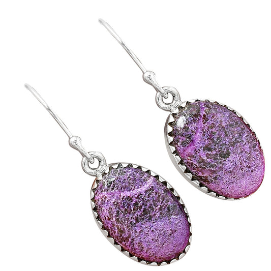 Natural Purpurite - South Africa Earrings E-1113 SDE87460