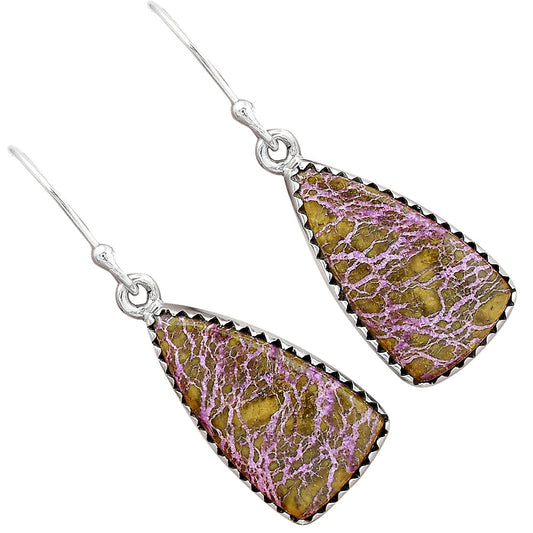 Natural Purpurite - South Africa Earrings E-1113 SDE87513