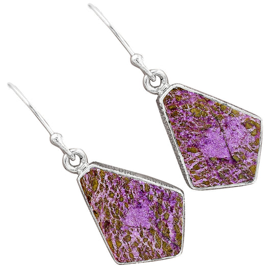 Natural Purpurite - South Africa Earrings E-1001 SDE87522
