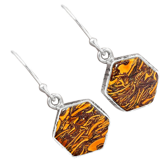Coquina Fossil Jasper - India Earrings E-1001 SDE87524