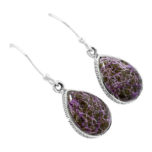Natural Purpurite - South Africa Earrings E-1001 SDE87582