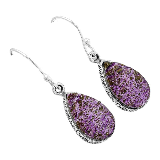 Natural Purpurite - South Africa Earrings E-1001 SDE87587