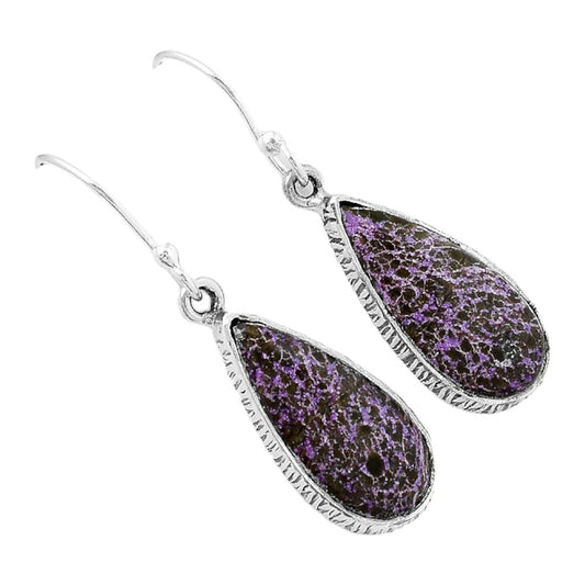 Natural Purpurite - South Africa Earrings E-1001 SDE87598