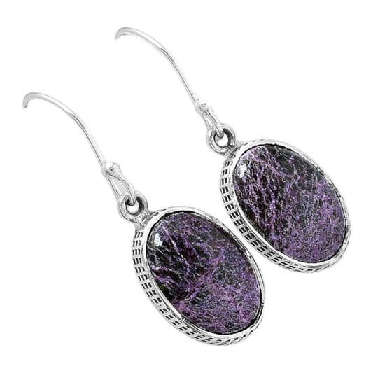 Natural Purpurite - South Africa Earrings E-1001 SDE87617