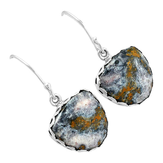 Natural Indian Blanket Jasper Earrings E-1113 SDE87649