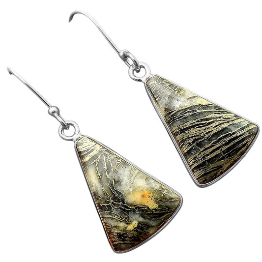 Natural Feder Pyrite Earrings E-1001 SDE87678