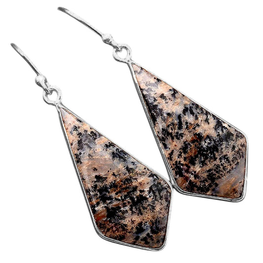 Natural Russian Honey Dendrite Opal Earrings E-1001 SDE87726