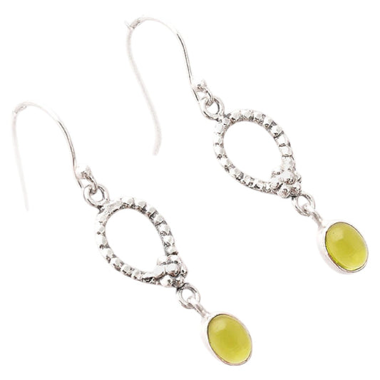 Lab Created Peridot Earrings E-1219 SDE87730