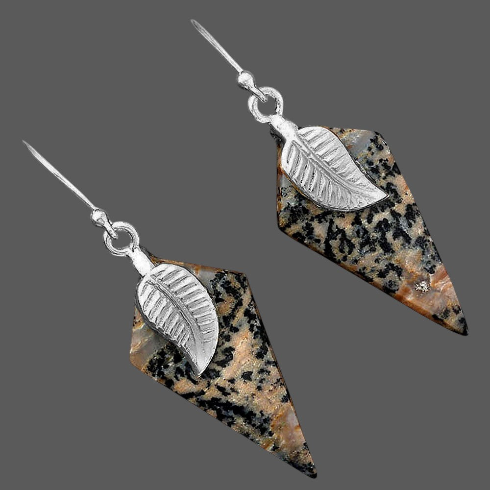 Natural Russian Honey Dendrite Opal Earrings E-1137 SDE87738