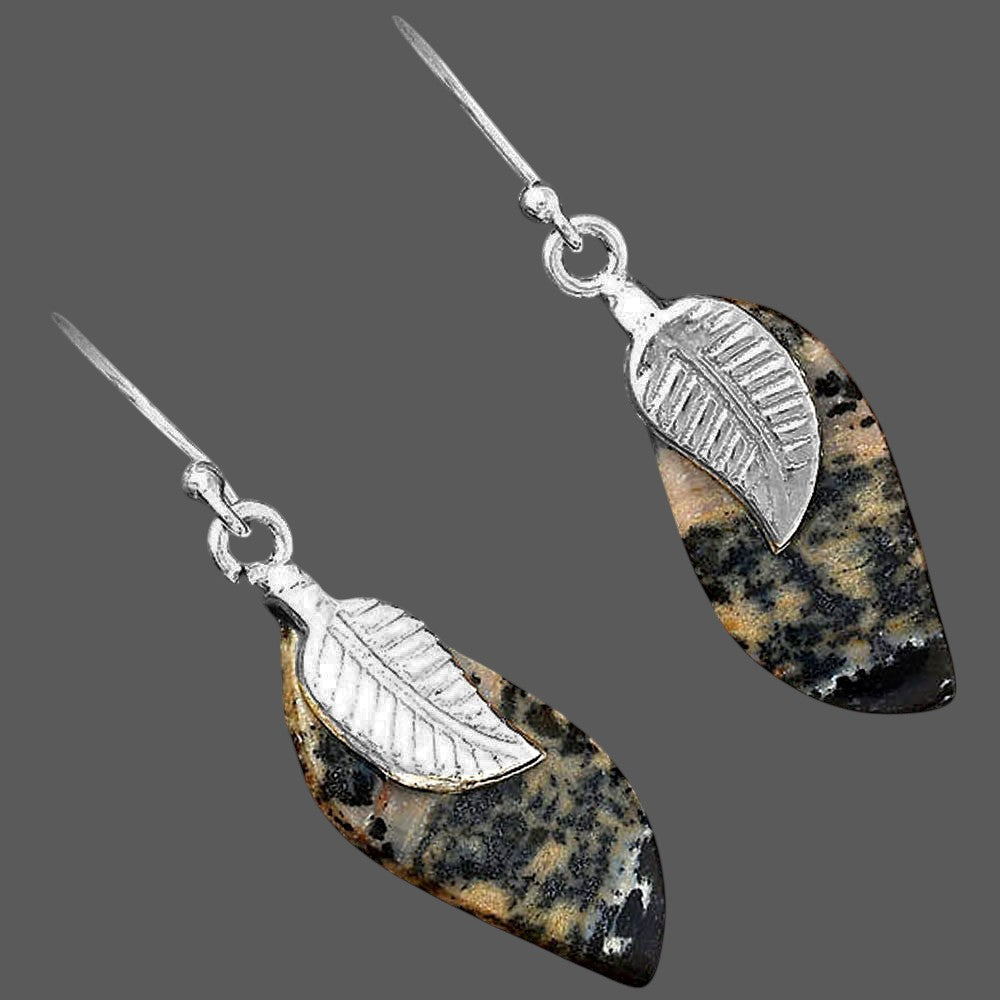 Natural Russian Honey Dendrite Opal Earrings E-1137 SDE87739