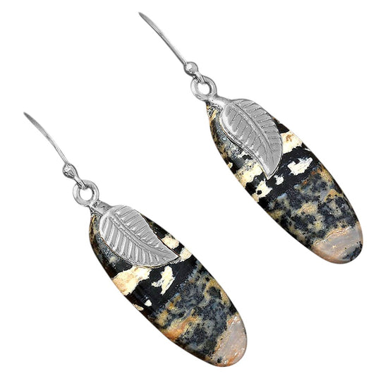 Natural Russian Honey Dendrite Opal Earrings E-1137 SDE87740