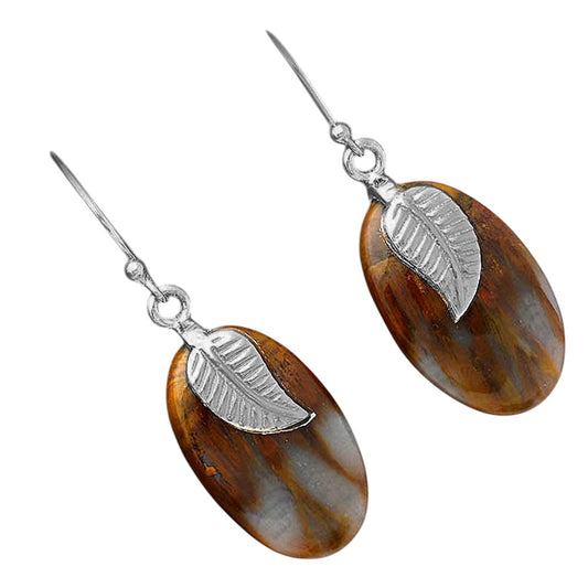 Natural Sandalwood Earrings E-1137 SDE87742