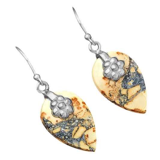 Natural Maligano Jasper - Indonesia Earrings E-1137 SDE87749