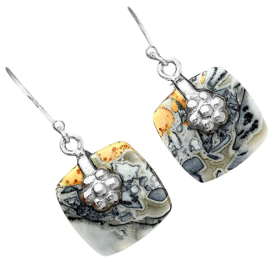 Natural Maligano Jasper - Indonesia Earrings E-1137 SDE87751
