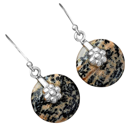 Natural Russian Honey Dendrite Opal Earrings E-1137 SDE87753