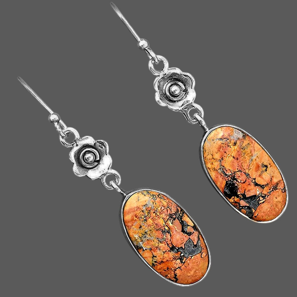 Natural Maligano Jasper - Indonesia Earrings E-1237 SDE87771