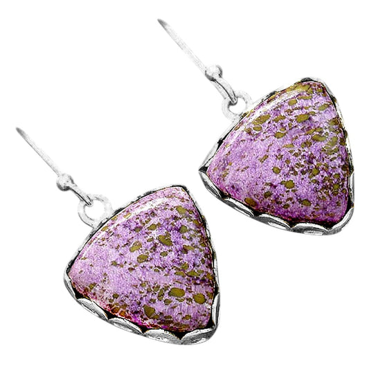 Natural Purpurite - South Africa Earrings E-1113 SDE87796