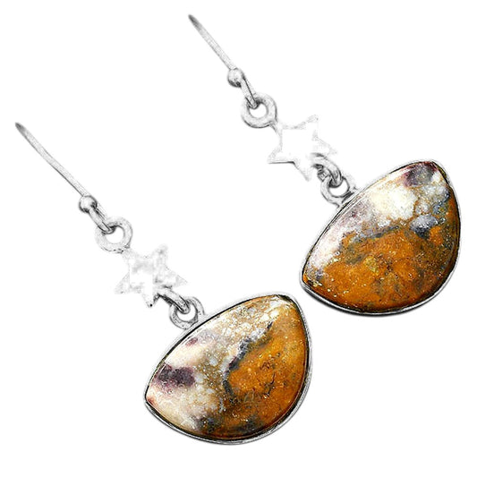 Natural Indian Blanket Jasper Earrings E-1094 SDE87798