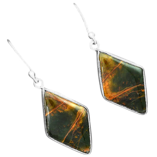 Turkish Rainforest Chrysocolla Earrings E-1001 SDE87825
