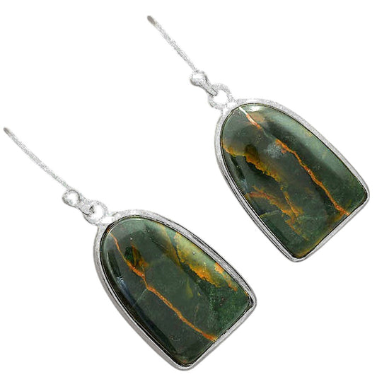 Turkish Rainforest Chrysocolla Earrings E-1001 SDE87832