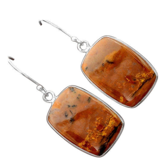 Natural Amethyst Sage Agate - Nevada Earrings E-1001 SDE87846