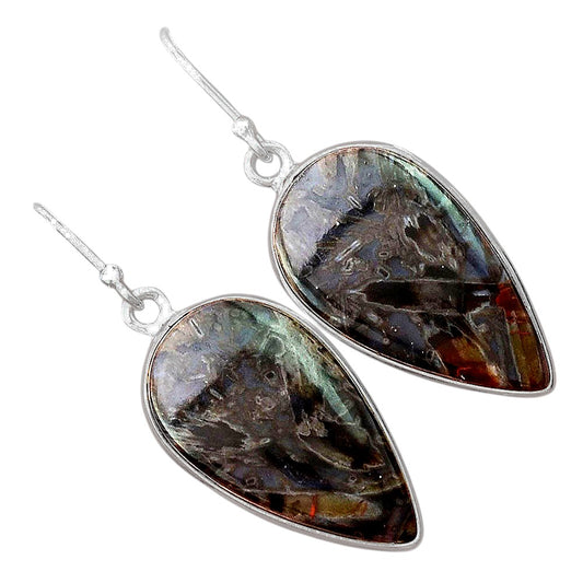 Natural Tube Agate - Turkish Earrings E-1001 SDE87907