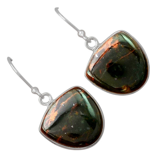 Natural Turkish Rainforest Chrysocolla Earrings E-1001 SDE87914