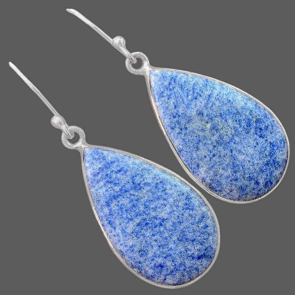 Natural Dumortierite Quartz Earrings E-1001 SDE87935