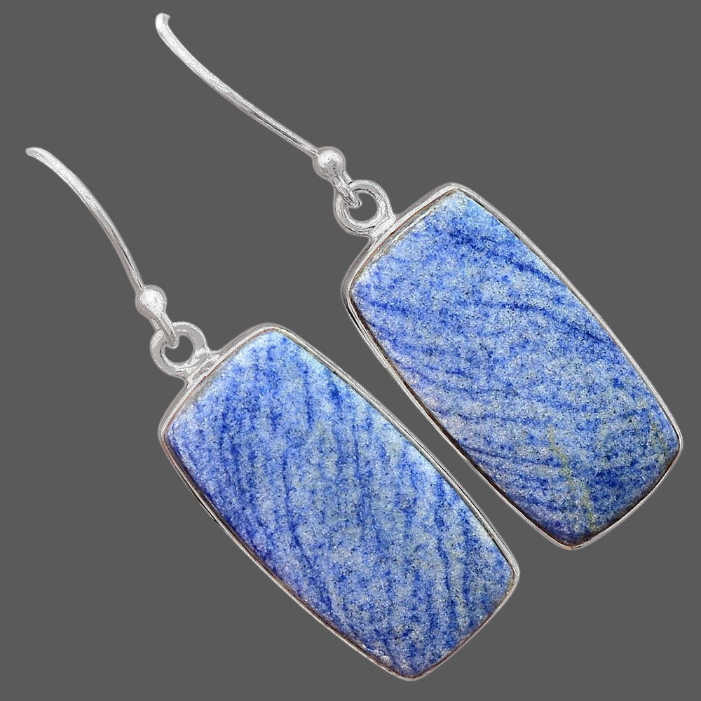 Natural Dumortierite Quartz Earrings E-1001 SDE87944