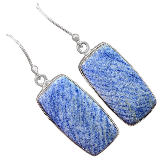Natural Dumortierite Quartz Earrings E-1001 SDE87944